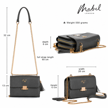 Skylar - Vegan Leather Party Wedding Clutch Bag with Detachable Crossbody Strap